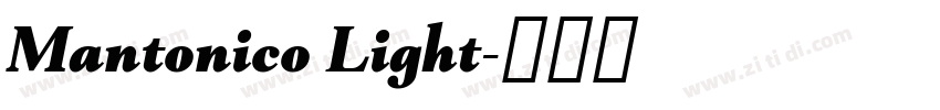 Mantonico Light字体转换